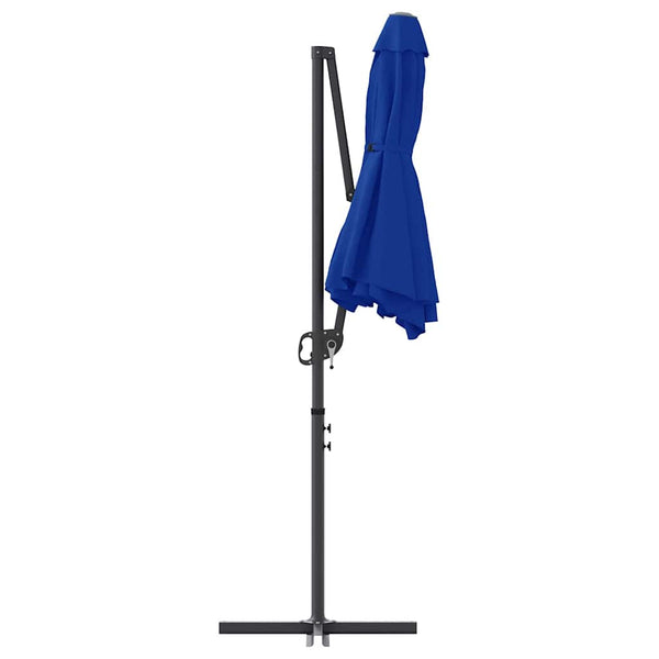 Azurblauer Sonnenschirm, 372 cm