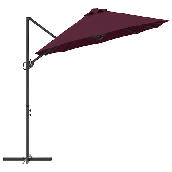 Bordeauxroter Sonnenschirm 372x198 cm
