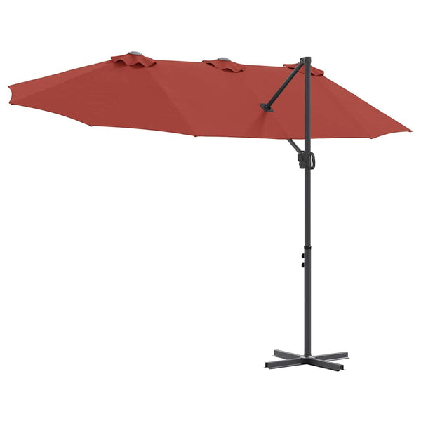 Terrakotta Sonnenschirm 372x198x243 cm