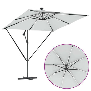 Sandfarbener Sonnenschirm 249x249 cm