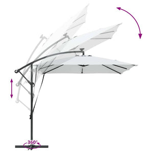 Sandfarbener Sonnenschirm 249x249 cm