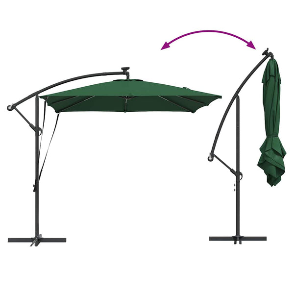 Grüner Sonnenschirm 249x249 cm