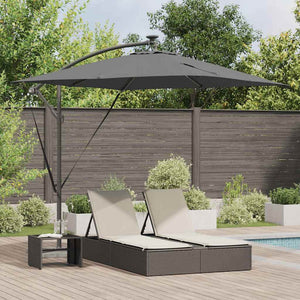 LED Sonnenschirm Anthrazit 249x249 cm