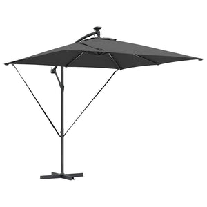 LED Sonnenschirm Anthrazit 249x249 cm