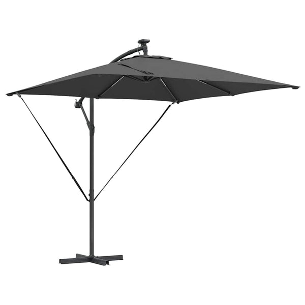 LED Sonnenschirm Anthrazit 249x249 cm