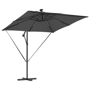 LED Sonnenschirm Anthrazit 249x249 cm