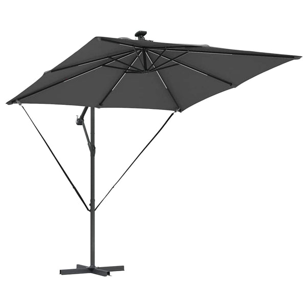 LED Sonnenschirm Anthrazit 249x249 cm