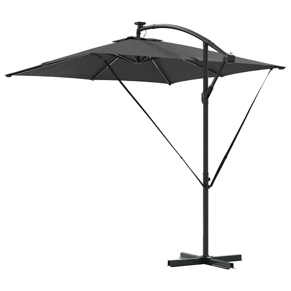 LED Sonnenschirm Anthrazit 249x249 cm