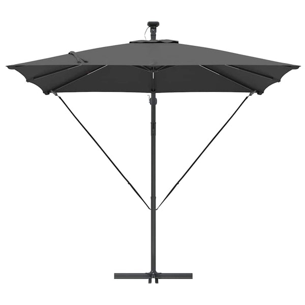 LED Sonnenschirm Anthrazit 249x249 cm