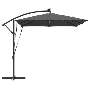 LED Sonnenschirm Anthrazit 249x249 cm