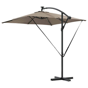 Taupe Sonnenschirm 249x249 cm