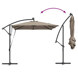 Taupe Sonnenschirm 249x249 cm