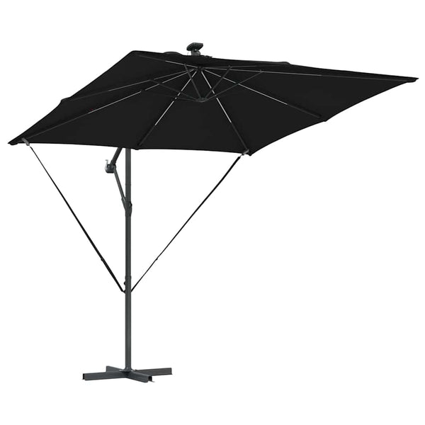 Schwarzer Sonnenschirm 249x249 cm