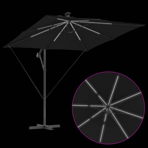 Schwarzer Sonnenschirm 249x249 cm