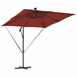 LED Sonnenschirm Terrakotta 249x249 cm