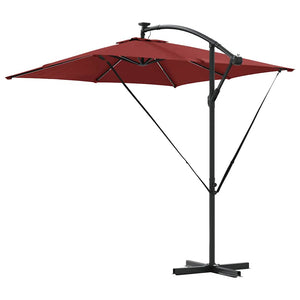 LED Sonnenschirm Terrakotta 249x249 cm