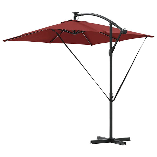 LED Sonnenschirm Terrakotta 249x249 cm