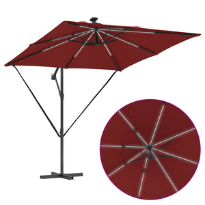 LED Sonnenschirm Terrakotta 249x249 cm