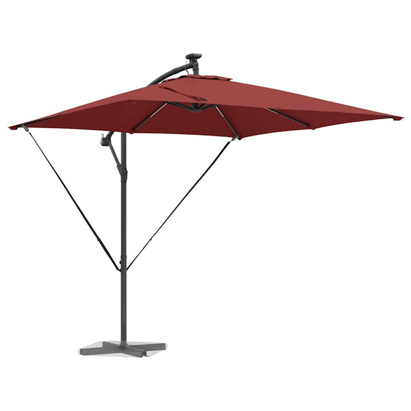 LED Sonnenschirm Terrakotta 249x249 cm