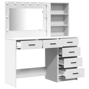 Schminktisch Weiß mit Regal 78,5x41x135cm