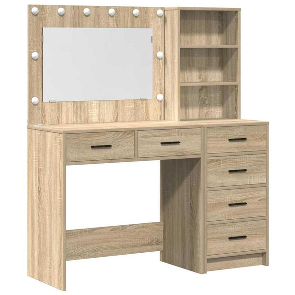 Schminktisch mit Regal Braun