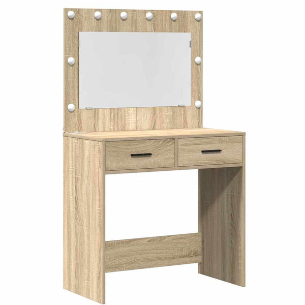Schminktisch mit Regal Braun