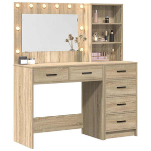Schminktisch mit Regal Braun