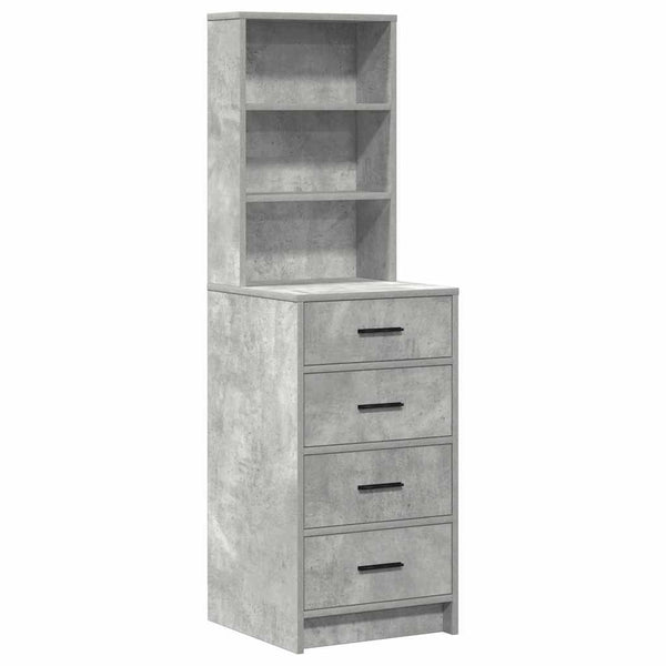 Schminktisch mit Regal Grau 78,5 cm