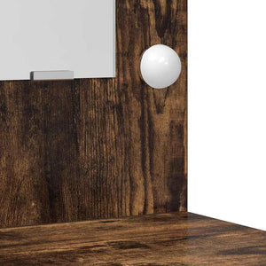 Schminktisch mit Regal Geräucherte Eiche