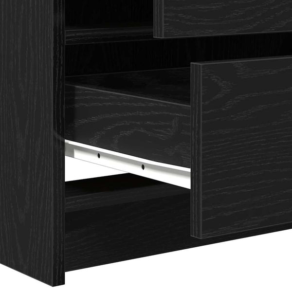 Schminktisch mit Spiegelbeleuchtung Schwarz