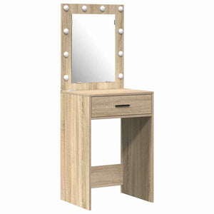 vidaXL Coiffeuse avec porte 2 pcs Marron 50 x 41 x 135 cm Bois d'ingénierie