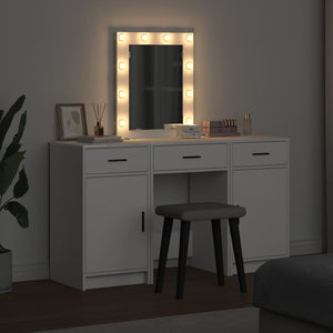 vidaXL Coiffeuse avec tiroirs Blanc 50 x 41 x 135 cm Bois d'ingénierie