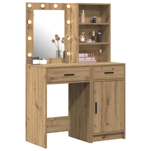 Schminktisch mit LED Artisan Eiche
