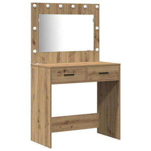 Schminktisch Set mit LED Artisan-Eiche
