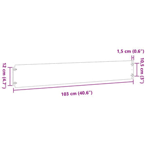 Edelstahl Rasenkanten 30 Stk. 15x103 cm