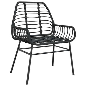 3-teiliges Garten Esszimmerset aus Polyrattan