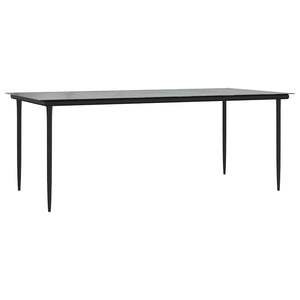 9-teiliges Garten Esszimmerset Braun Rattan