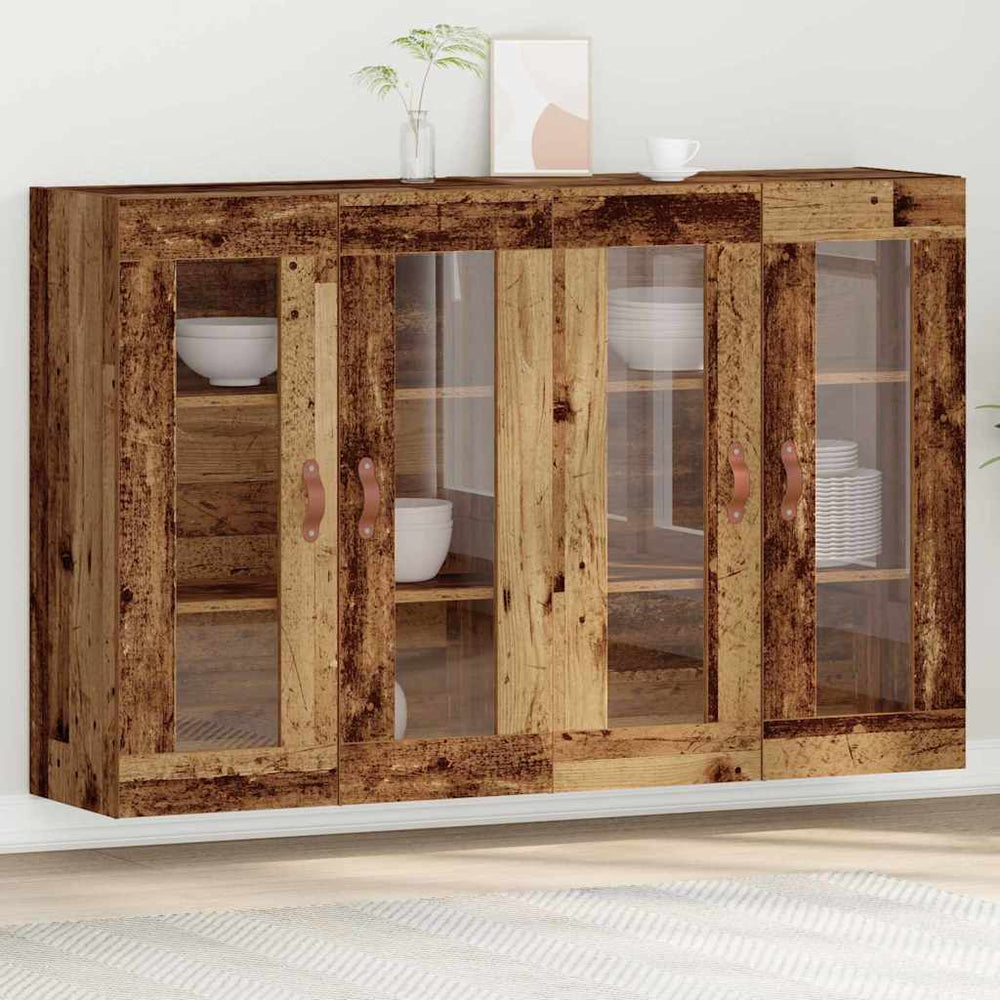 Wandschränke 2er Set Altholz 69,5x34x90cm