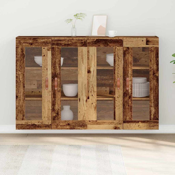 Wandschränke 2er Set Altholz 69,5x34x90cm