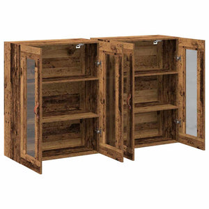 Wandschränke 2er Set Altholz 69,5x34x90cm