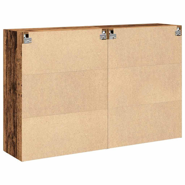 Wandschränke 2er Set Altholz 69,5x34x90cm