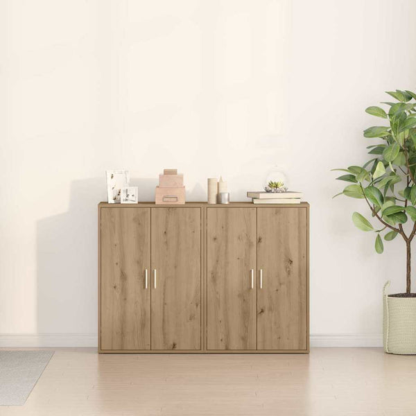 Sideboard 2er-Set Artisan Eiche 60x31x84 cm