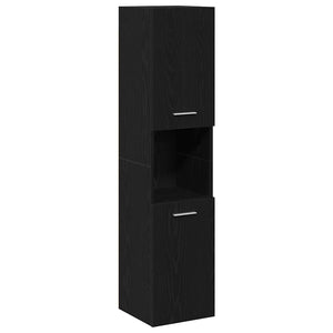 Schwarzes Badmöbel-Set, 4-teilig