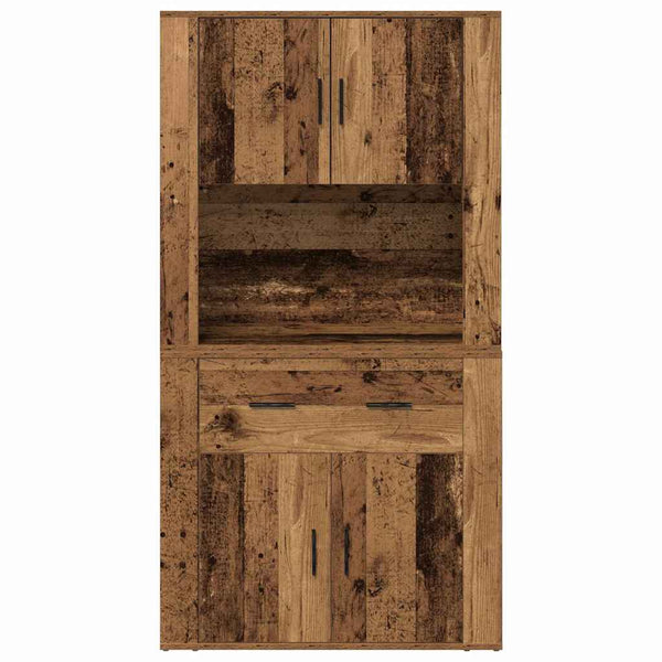 Highboard Altholz mit Schubladen 80x33x150cm