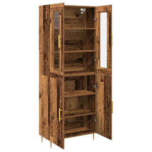 Highboard 2er Set Altholz