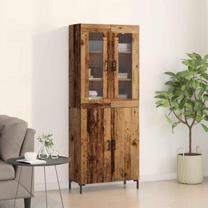 Highboard 2er Set Altholz 180 cm