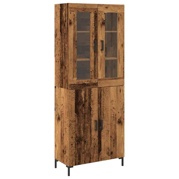 Highboard 2er Set Altholz 180 cm