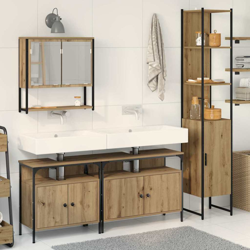 Badezimmermöbel Set Artisan-Eiche, 4-teilig