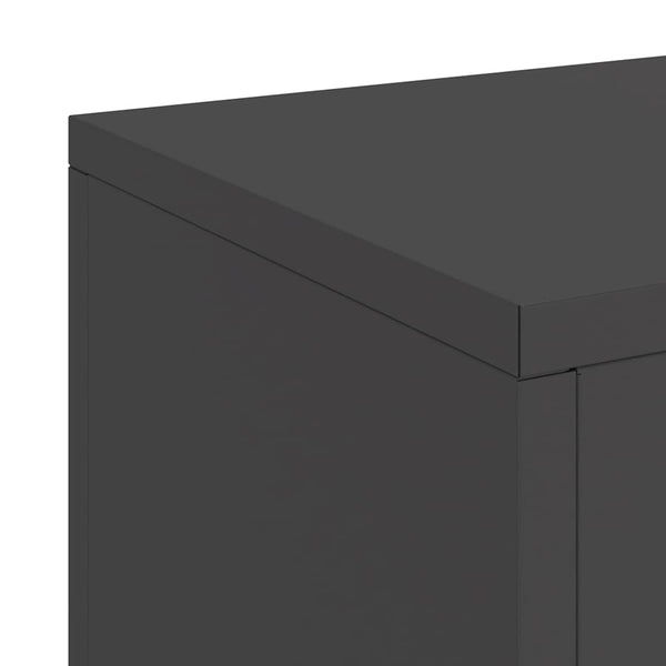 Pflanzenständer 2er Set Schwarz Stahl