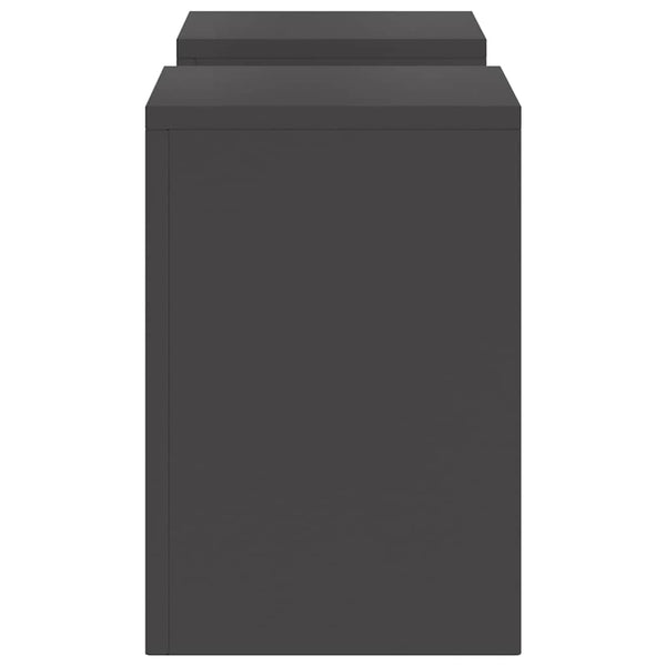 Pflanzenständer 2er Set Schwarz Stahl